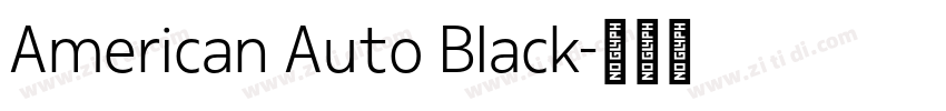 American Auto Black字体转换